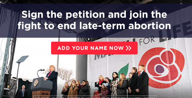Sign the petition to join President Trump's Senate allies in the fight to end late-term abortions